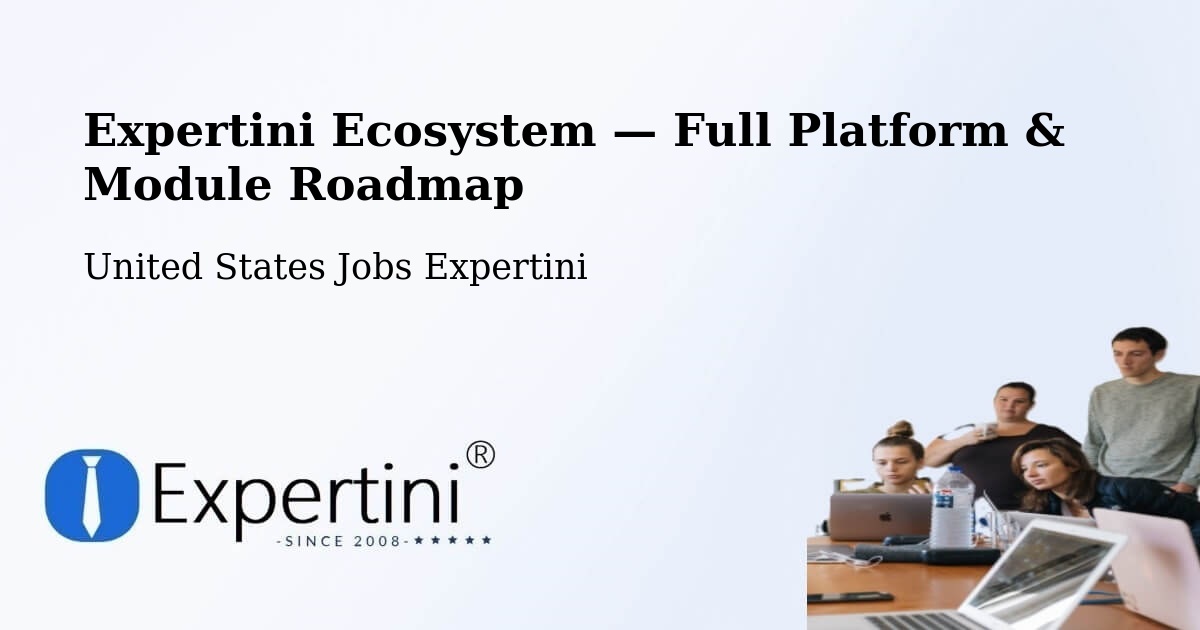 Expertini Ecosystem — Full Platform & Module Roadmap – Markham